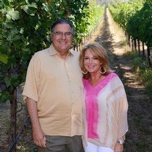Owners Bob and Renee Stein enjoying the vineyards