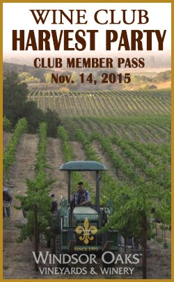 Wine Club Harvest Party Pass