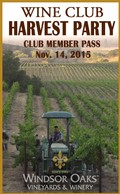 Wine Club Harvest Party Pass